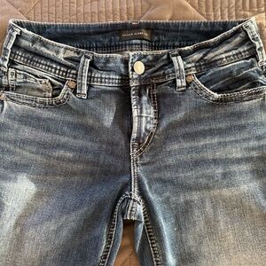 Silver Jeans Women's Classic Blue Straight Leg Jeans